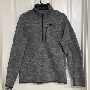 Patagonia Better Sweater 1/4 Zip Fleece Pullover Gray Heather Women’s Size S